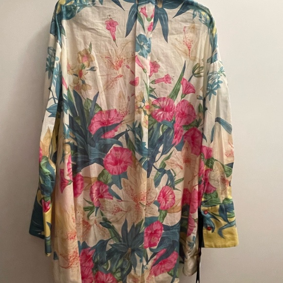 Pinko Cotton Floral Shirt XS - Picture 9 of 10